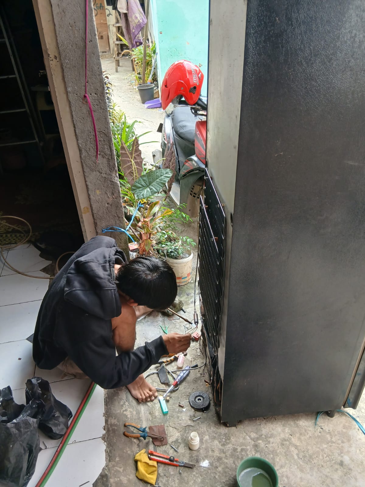 Dokumentasi Las Freon AC 2